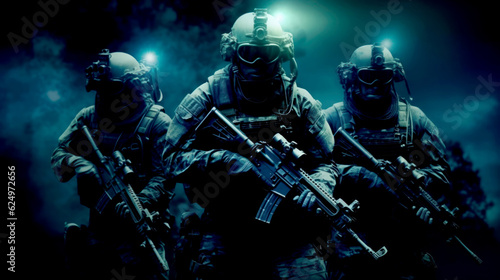 Night Vision and Covert Movements A Visual Representation of the Capabilities of Special Forces AI Generative