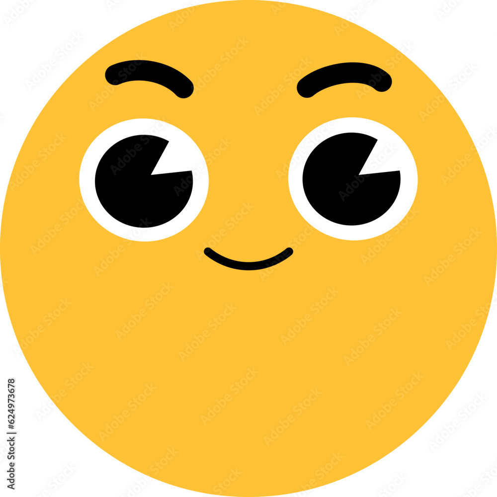 Fototapeta premium Yellow Face Soft Smile