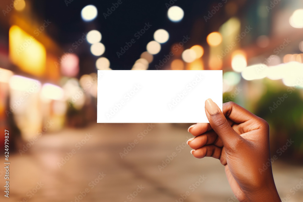 Businesswoman holding card with transparent PNG background, space for writing. Generative AI Businesswoman holding card with transparent PNG background, space for writing. Generative AI