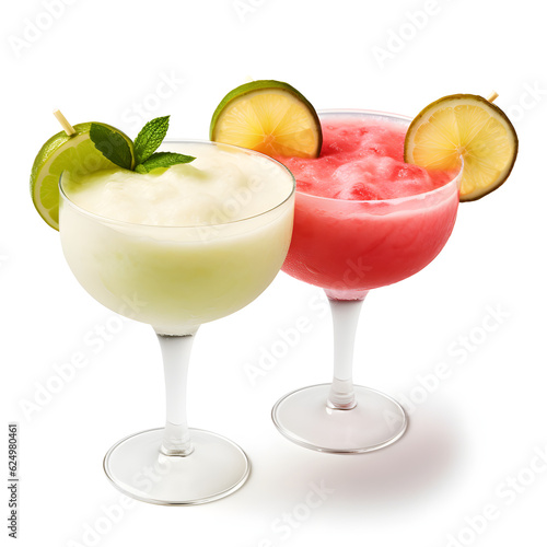 Cuban cocktail Daiquiri, Daiquiri cocktail isolated on white background