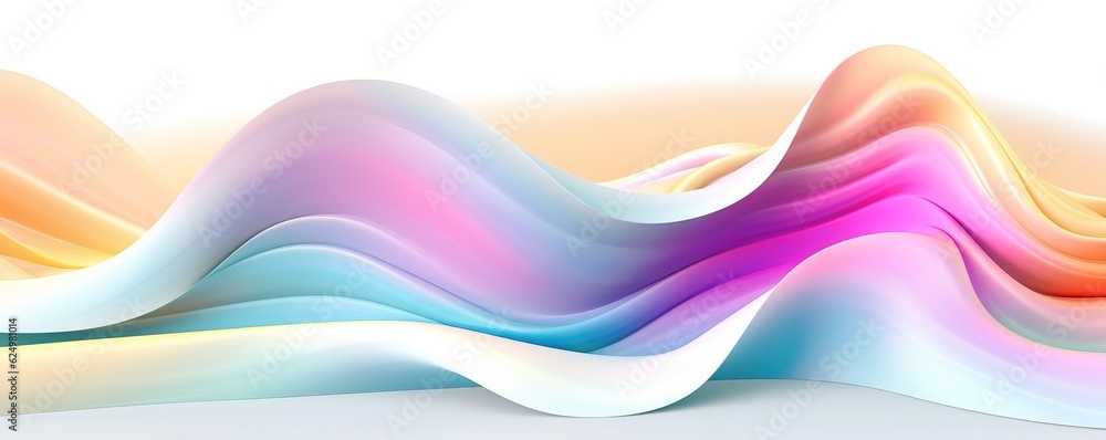Fototapeta premium Abstract Dynamic Spectrum of Colors Abstract Background, Colorful luxury wave silk,Holographic Neon Fluid Waves