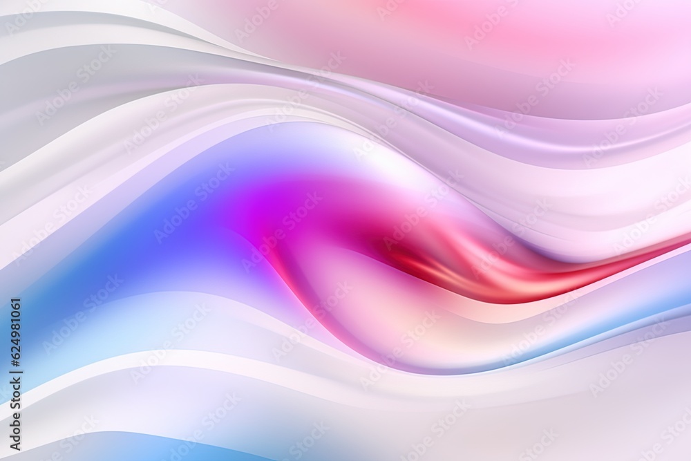 Fototapeta premium Abstract Dynamic Spectrum of Colors Abstract Background, Colorful luxury wave silk,Holographic Neon Fluid Waves