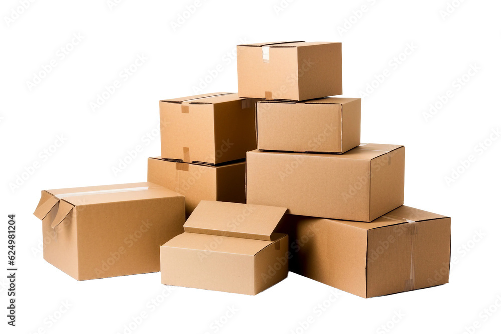 Carton. isolated object, transparent background Carton. isolated object, transparent background