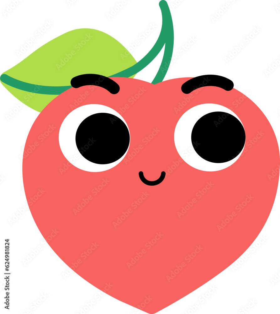 Obraz premium Basic Peach Face Look Right