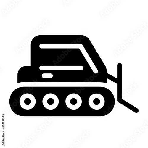 snow vehicle Solid icon