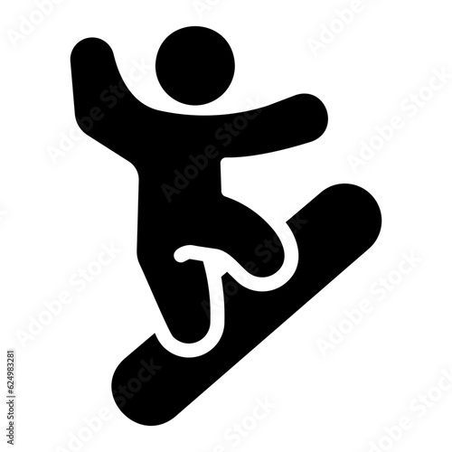snowboarding Solid icon