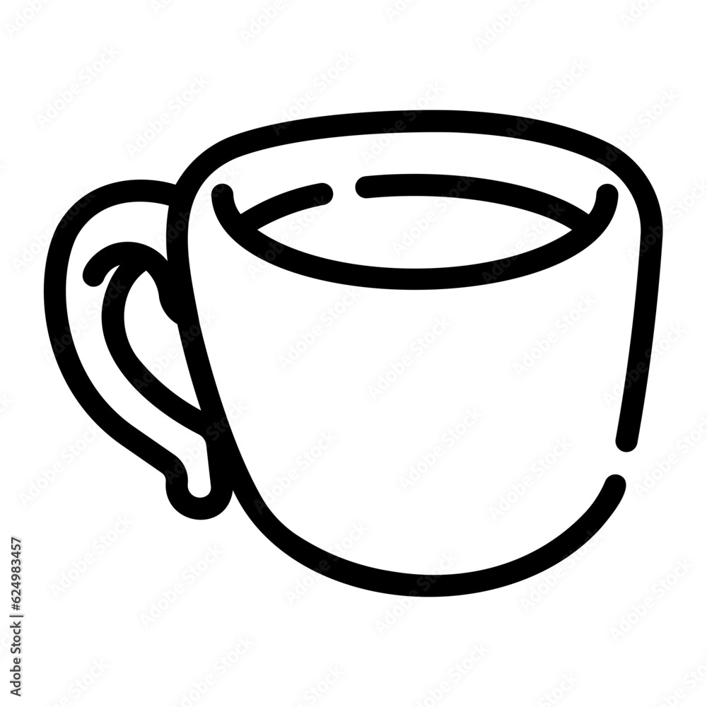 tea mug Line Icon tea mug Line Icon