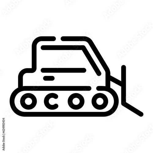 snow vehicle Line Icon