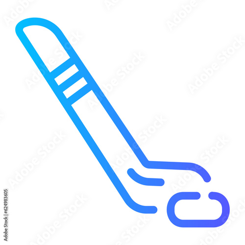 Canvas Print ice hockey Line Gradient Icon