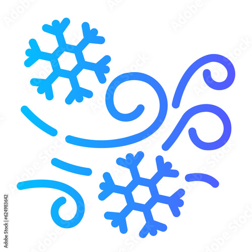 blizzard Line Gradient Icon