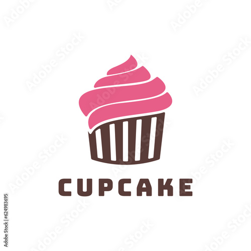 Cupcake logo design creative idea