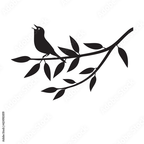 Songbird silhouette photo