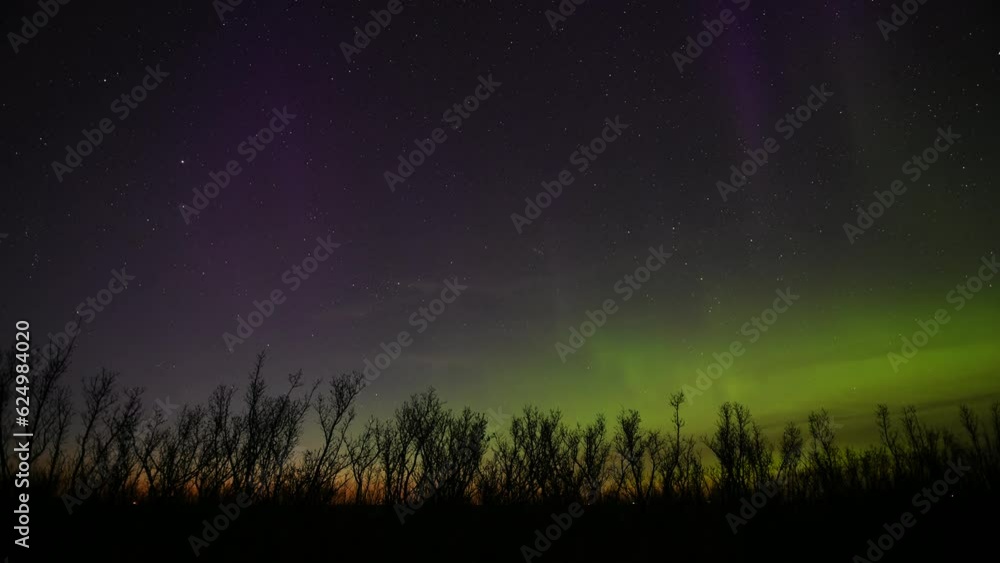 Northern lights timelapse video Northern lights timelapse video