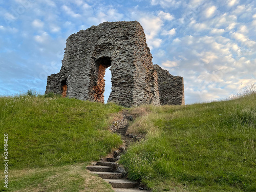 Stone Christchurch Castle and Norman House in Dorset, build in about 1300 photo