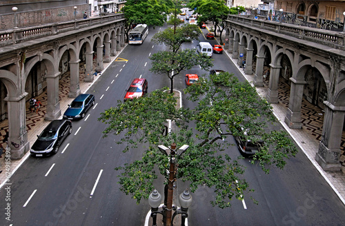 Viaduto na Avenida Borges de Medeiros, Porto Alegre. Rio Grande do Sul. photo