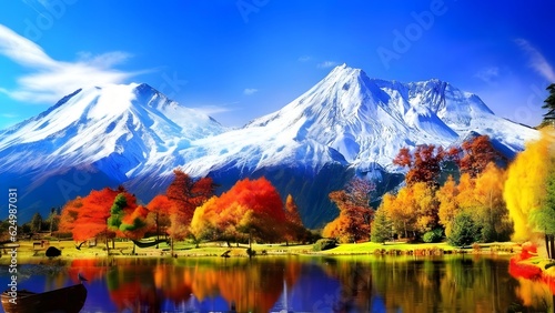 Nature scenes of maple tree nice view - ai generated