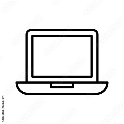 Laptop icon. computer icon vector illustration on white background