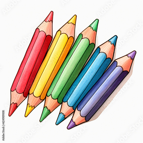 Pencil color with Watercolor 