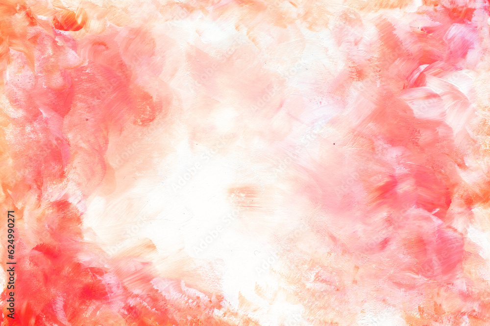 Fototapeta premium Hand painted textured background. Full color design. Brushstrokes, dots, lines, waves. pattern.