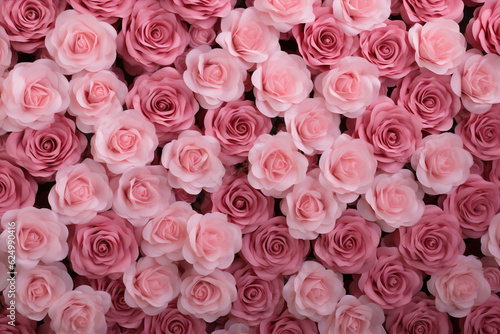 Valentine pink rose flower background bouquet