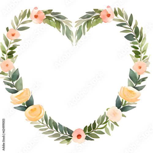 wreath of flowers heart