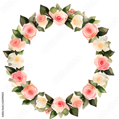 Wallpaper Mural rose petals frame Torontodigital.ca