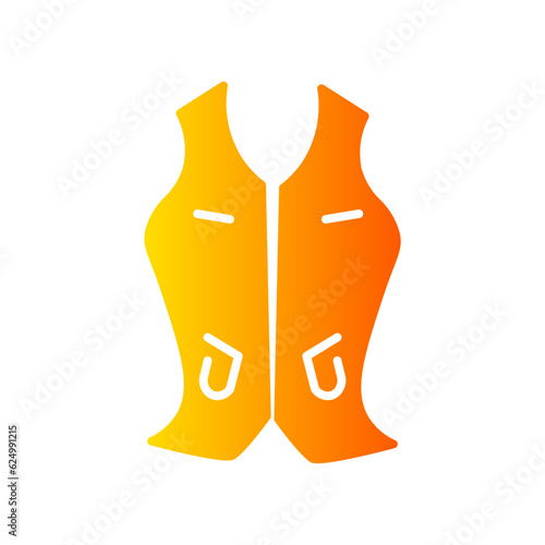 waistcoat gradient icon