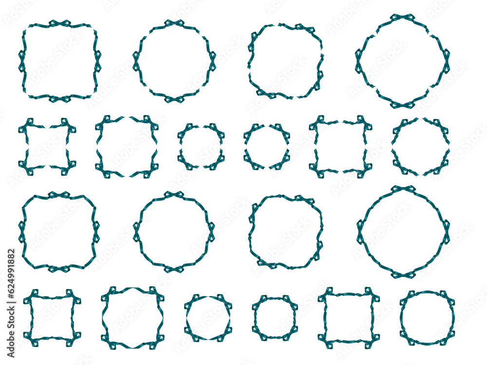 Fototapeta premium リボンF01-13羽緩