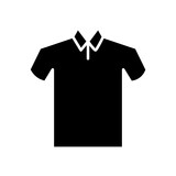 polo shirt glyph icon