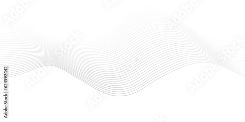 Abstract white blend wave lines and technology background. Modern white flowing wave lines and glowing moving lines. Futuristic technology and sound wave lines background.