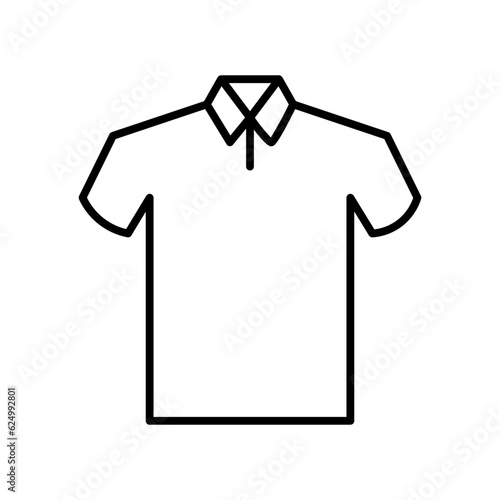 polo shirt line icon
