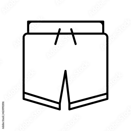 swim shorts line icon