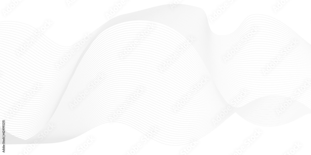 Abstract white blend wave lines and technology background. Modern white flowing wave lines and glowing moving lines. Futuristic technology and sound wave lines background.