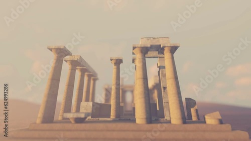 Aphaia Temple animation in 3DZ photo