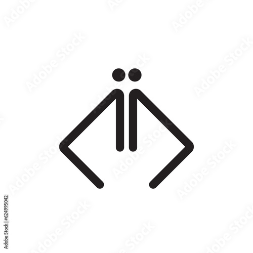 callisthenics sport logo design abstract.