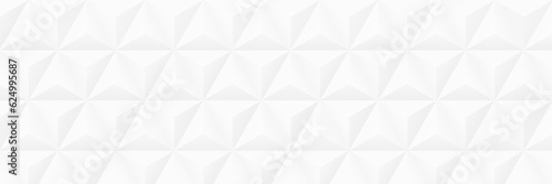 Abstract geometric background. Vector 3d illustration. Triangle or pyramid white shapes. Polygonal tiles backdrop. Minimal cover design. Futuristic element for design