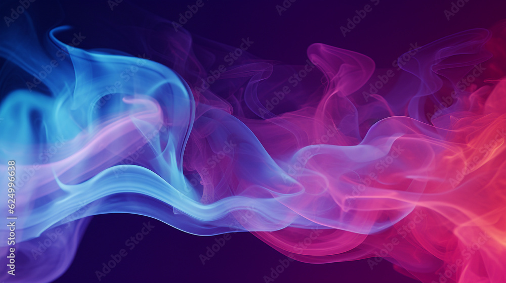 Smoke background with vivid colors