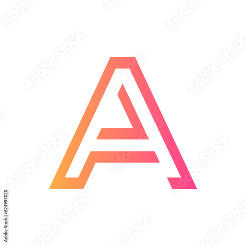 Monogram design vector logo. Monogram initial letter mark A logo design. Monogram design vector logo. Monogram initial letter mark A logo design simple A monogram