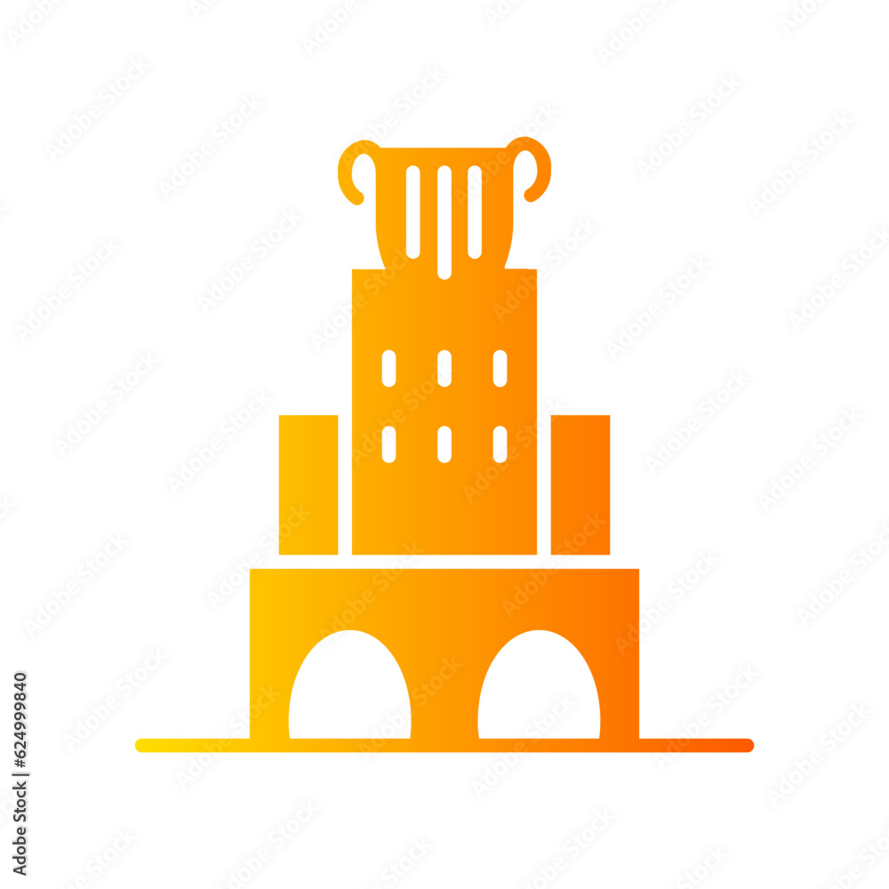 Naklejka premium univercity gradient icon