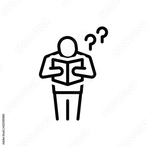 Black line icon for happening 