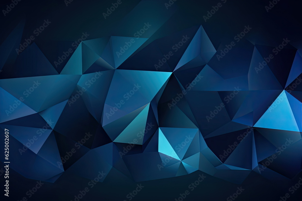Fototapeta premium Dark blue color background, Geometric shape, Wallpaper gradient