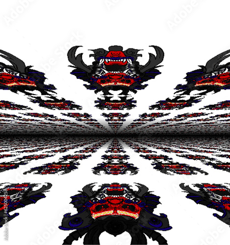 skull and crossbones hallway