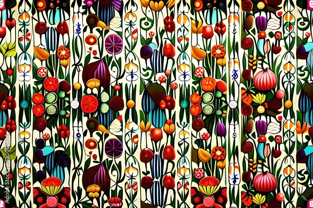 Fototapeta premium vintage floral pattern , suitable for dresses prints , wall paintings 