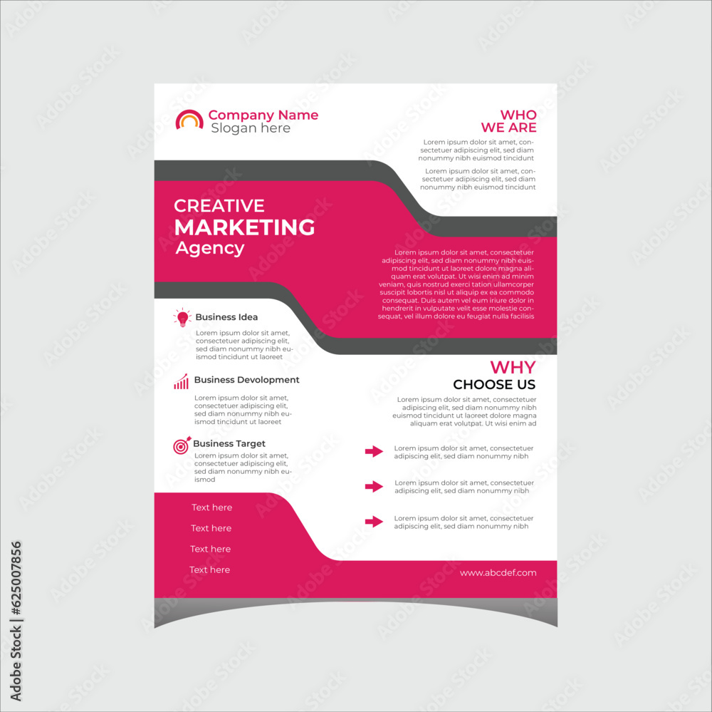Digital creative marketing agency flyer Digital creative marketing agency flyer