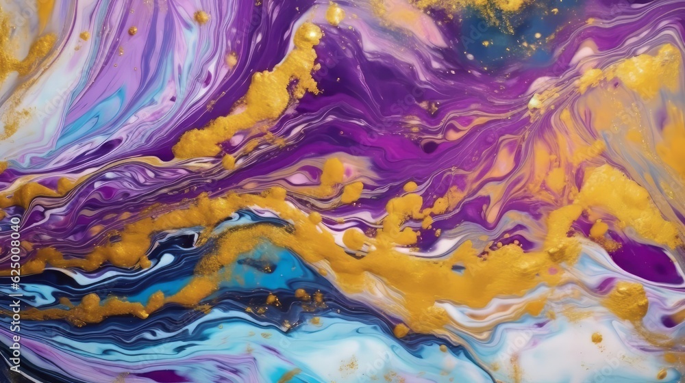 Illustration of Marble Swirl with Gold Purple Blue and White Colors, Background Illustration, Graphic Marble Illustration of Marble Swirl with Gold Purple Blue and White Colors, Background Illustration, Graphic Marble
