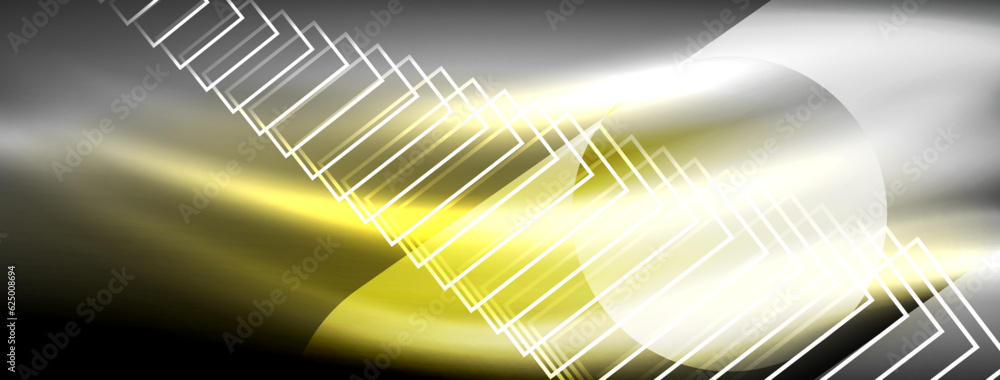 Glowing neon wave abstract background - vibrant, luminescent waves pulsate in a captivating and electrifying display Glowing neon wave abstract background - vibrant, luminescent waves pulsate in a captivating and electrifying display