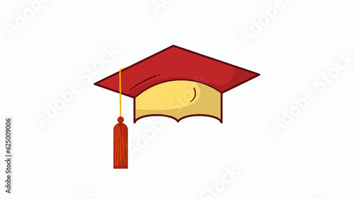 Bachelor Hat Icon Doodle Style With Hand Drawn
