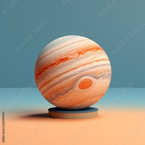 Beauty planet isolated clay cartoon  AI Generated