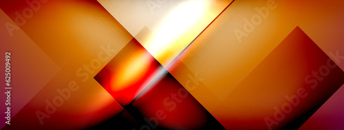 Light and shadow squares and lines abstract background