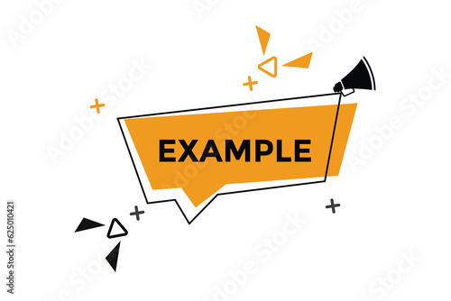 Example button web banner templates. Vector Illustration